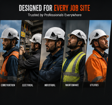 Industrial Safety Hard Hat with Face Shield – ANSI Style Construction Helmet