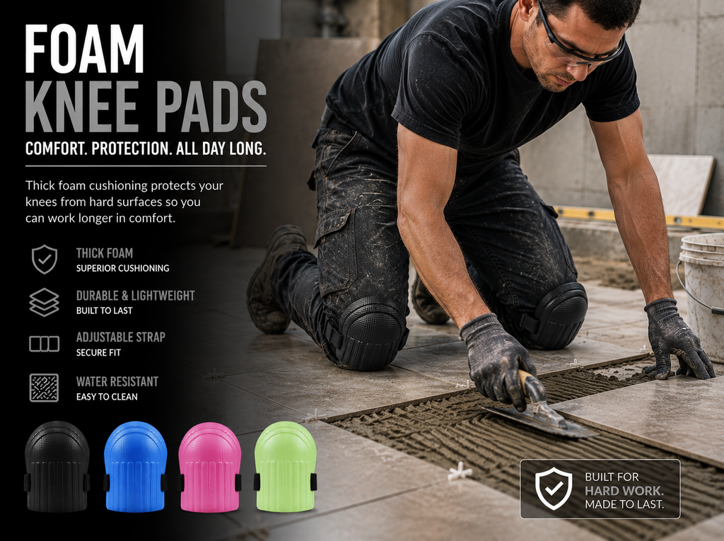 Foam Kneecap Auto Repair Construction Site Tile Floor