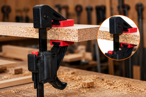 4-Pack 4-Inch Woodworking F Clamps – Quick Grip Bar Clamps for Woodworking & DIY