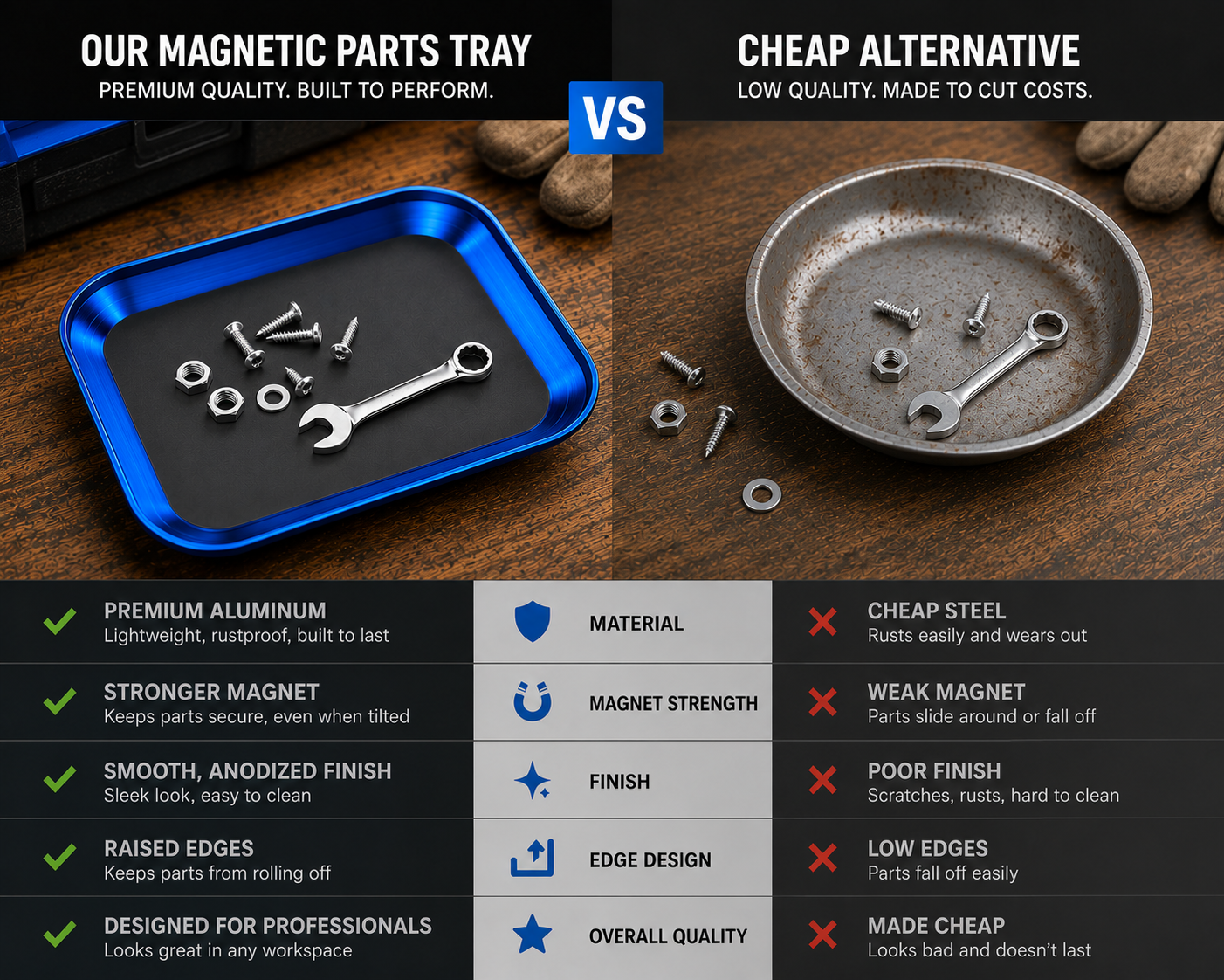 ShiftBuilt Magnetic Parts Tray