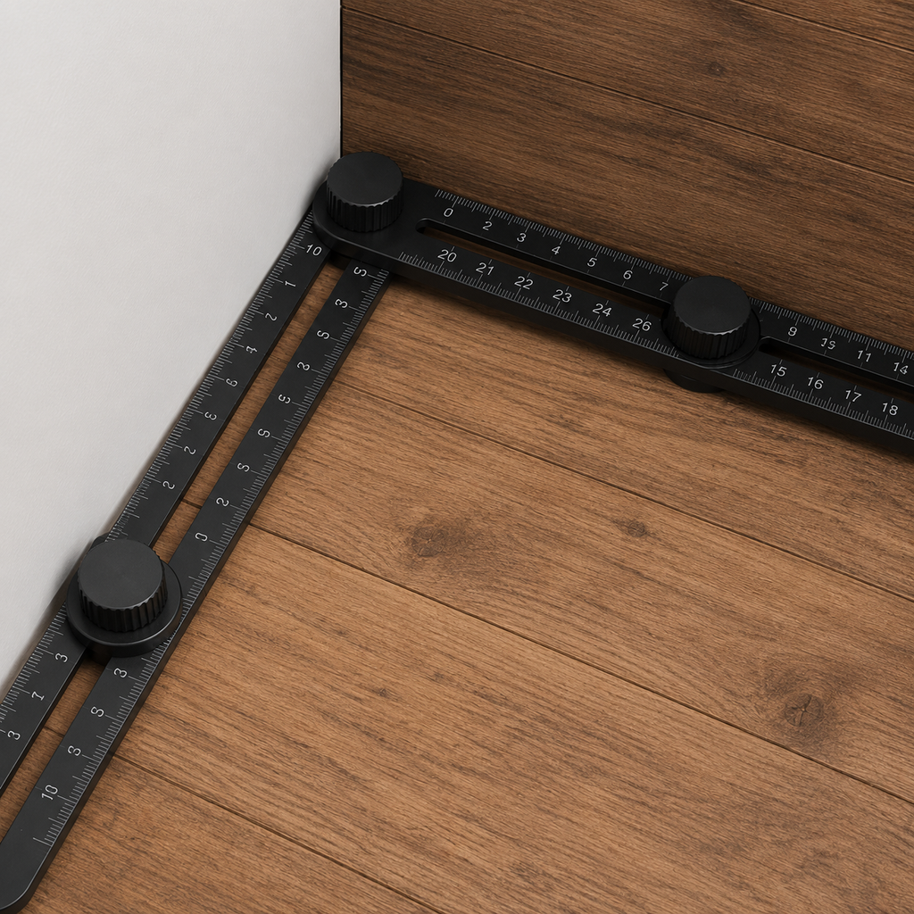 ShiftBuilt Adjustable Angle Measuring Template Tool | Multi-Angle Layout Ruler
