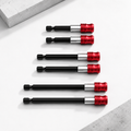 ShiftBuilt™ 6-Piece Magnetic Impact Bit Extension Set | Quick-Release 1/4" Hex Drivers