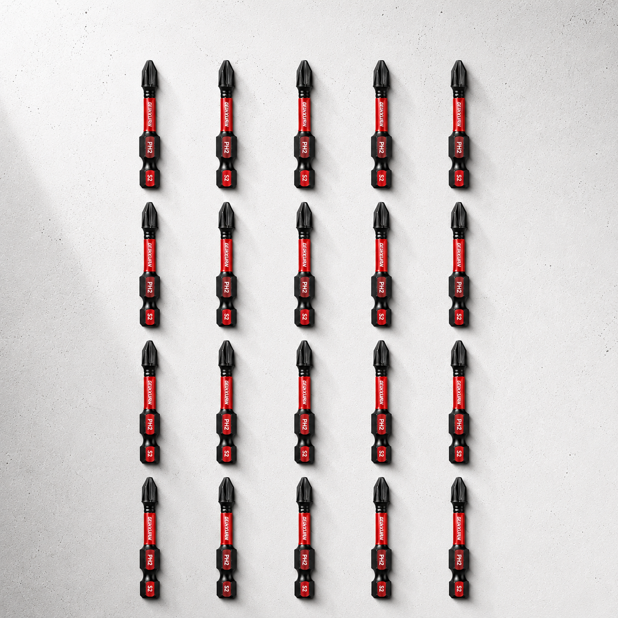 ShiftBuilt 20-Piece Magnetic PH2 Impact Screwdriver Bit Set