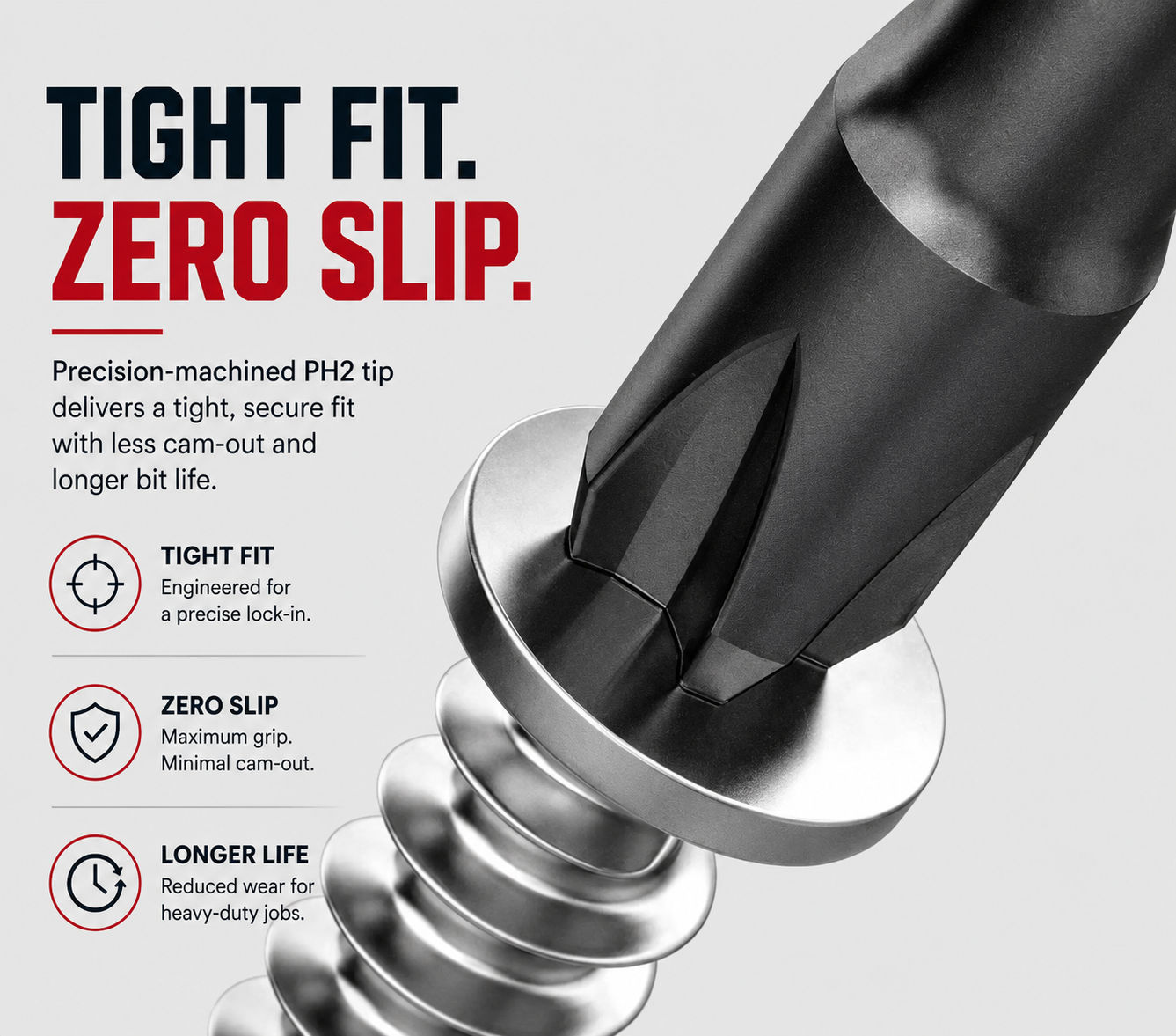 ShiftBuilt 20-Piece Magnetic PH2 Impact Screwdriver Bit Set